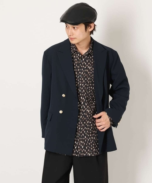 a.v.v（アーヴェヴェ）の「合皮ハンチング（ハンチング/ベレー帽・メンズ・ブラック・46）」の13枚目の写真