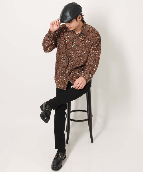 a.v.v（アーヴェヴェ）の「合皮ハンチング（ハンチング/ベレー帽・メンズ・ブラック・46）」の20枚目の写真