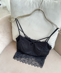 LIPSERVICE | フロントクロスレースキャミソール(キャミソール)