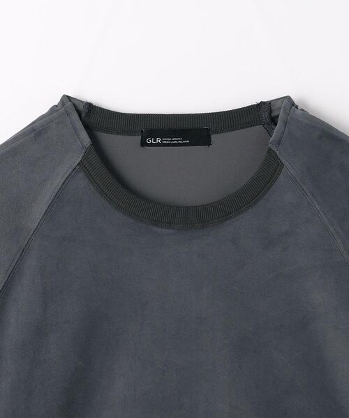 green label relaxing（グリーンレーベルリラクシング）の「Morley ベロア ラグラン 長袖 Tシャツ（Tシャツ/カットソー・メンズ・オレンジ系その他/オフホワイト/ダークグレー・L/M/S）」の10枚目の写真