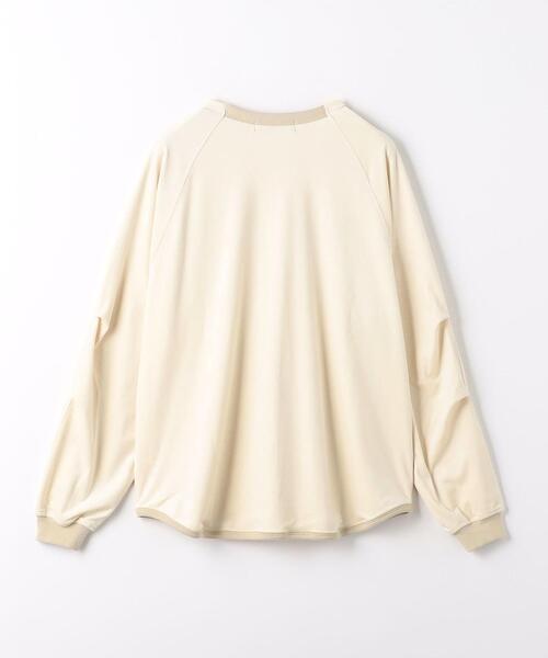 green label relaxing（グリーンレーベルリラクシング）の「Morley ベロア ラグラン 長袖 Tシャツ（Tシャツ/カットソー・メンズ・オレンジ系その他/オフホワイト/ダークグレー・L/M/S）」の16枚目の写真