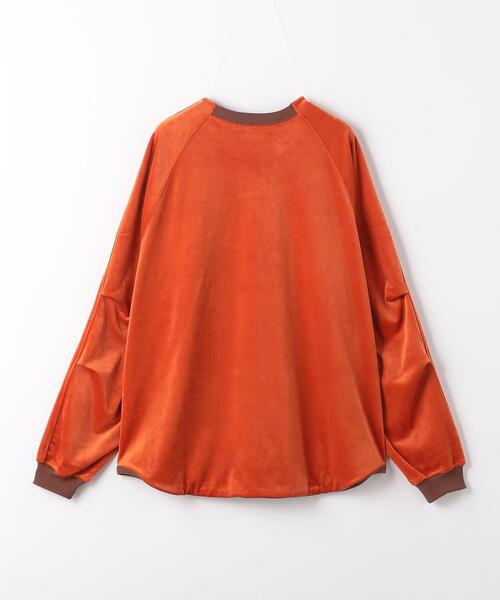 green label relaxing（グリーンレーベルリラクシング）の「Morley ベロア ラグラン 長袖 Tシャツ（Tシャツ/カットソー・メンズ・オレンジ系その他/オフホワイト/ダークグレー・L/M/S）」の22枚目の写真