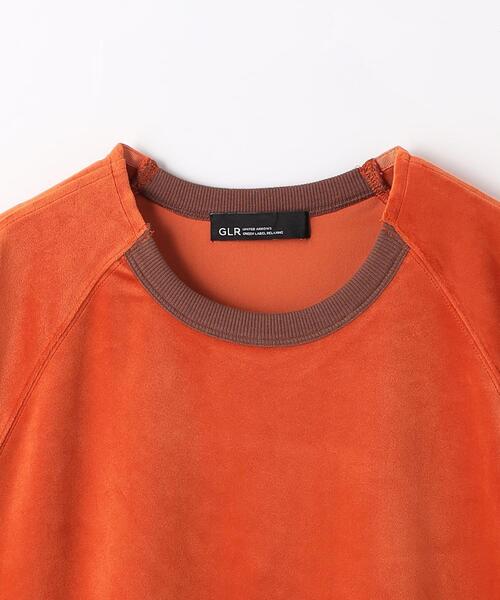 green label relaxing（グリーンレーベルリラクシング）の「Morley ベロア ラグラン 長袖 Tシャツ（Tシャツ/カットソー・メンズ・オレンジ系その他/オフホワイト/ダークグレー・L/M/S）」の21枚目の写真