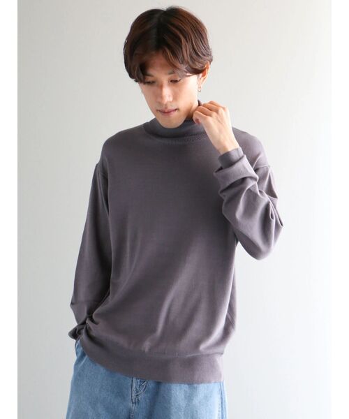 CRAFT STANDARD BOUTIQUE（クラフトスタンダードブティック）の「タートルネックニットプルオーバー（ニット/セーター・メンズ・ライトグレー/ブラック/カーキ/アイボリー/チャコールグレー/レッド系その他5・XL/L/M）」の8枚目の写真