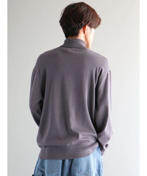 CRAFT STANDARD BOUTIQUE（クラフトスタンダードブティック）の「タートルネックニットプルオーバー（ニット/セーター・メンズ・ライトグレー/ブラック/カーキ/アイボリー/チャコールグレー/レッド系その他5・XL/L/M）」の9枚目の写真