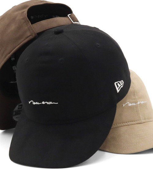 ニューエラ キャップ シンセティックスウェード手書きロゴ