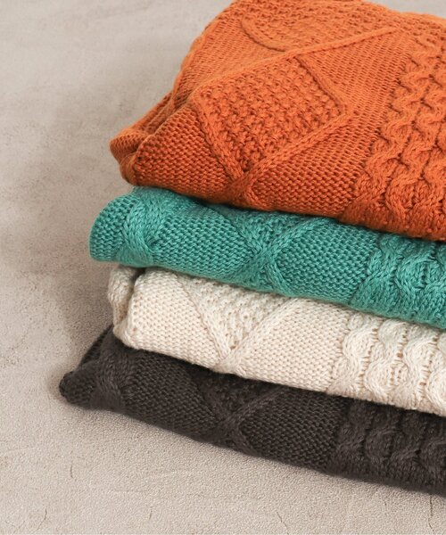 BREEZE(ブリーズ)の「【洗える/7色展開】ウォッシャブルニット(ニット/セーター・キッズ・エメラルド/オフホワイト/レッド/オレンジ/パープル/ブラウン/ネイビー・130/90/140/110/100/120/80)」の9枚目の写真