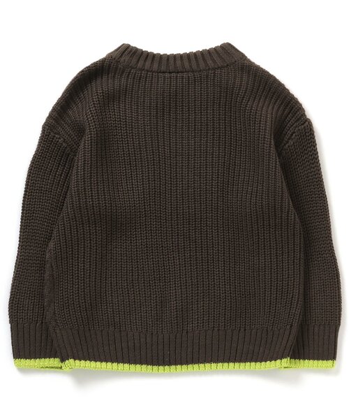 BREEZE(ブリーズ)の「【洗える/7色展開】ウォッシャブルニット(ニット/セーター・キッズ・エメラルド/オフホワイト/レッド/オレンジ/パープル/ブラウン/ネイビー・130/90/140/110/100/120/80)」の19枚目の写真