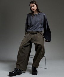 cussil（クシル）の「【cussil クシル】【11.5oz】ルーズシルエットダブルサスペンダーワイドパンツ（デニムパンツ）」