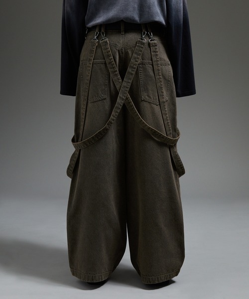 cussil/クシル】【11.5oz】ルーズシルエットダブルサスペンダー
