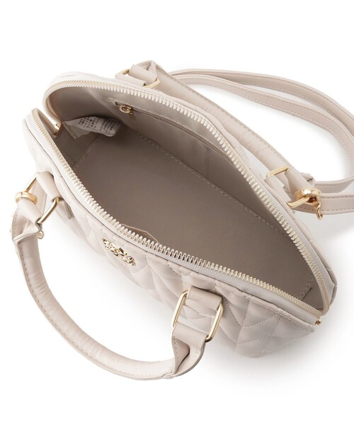 Ober Tashe(オーバータッシェ)の「キルティング 2WAY ショルダーバッグ ボストン(ショルダーバッグ・レディース・アイボリー/ピンク系/グレー/ブラック・FREE)」の13枚目の写真