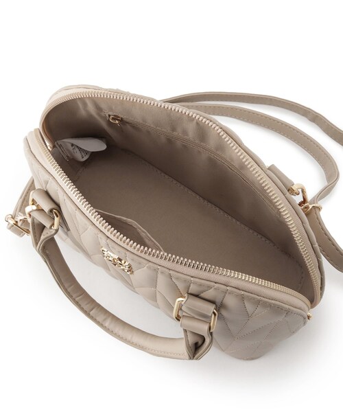 Ober Tashe(オーバータッシェ)の「キルティング 2WAY ショルダーバッグ ボストン(ショルダーバッグ・レディース・アイボリー/ピンク系/グレー/ブラック・FREE)」の14枚目の写真