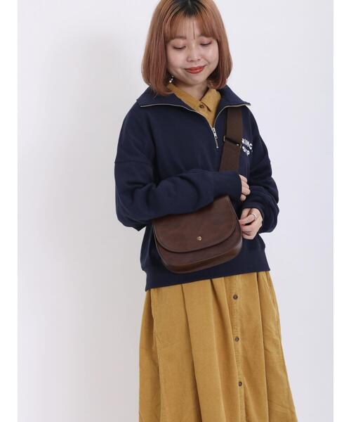 Samansa Mos2（サマンサ モスモス）の「裏毛ハーフジップスウェット（Tシャツ/カットソー・レディース・グリーン/ネイビー/イエロー/キナリ・F）」の6枚目の写真