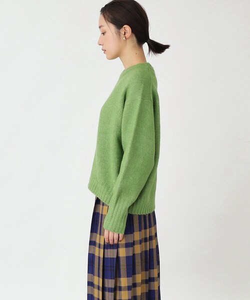 THE SHOP TK （ザ ショップ ティーケー ）の「◆エアリークルーニットAC／PE（ニット/セーター・レディース・グリーン系/チャコールグレー/ブルー/ライトベージュ・99）」の6枚目の写真