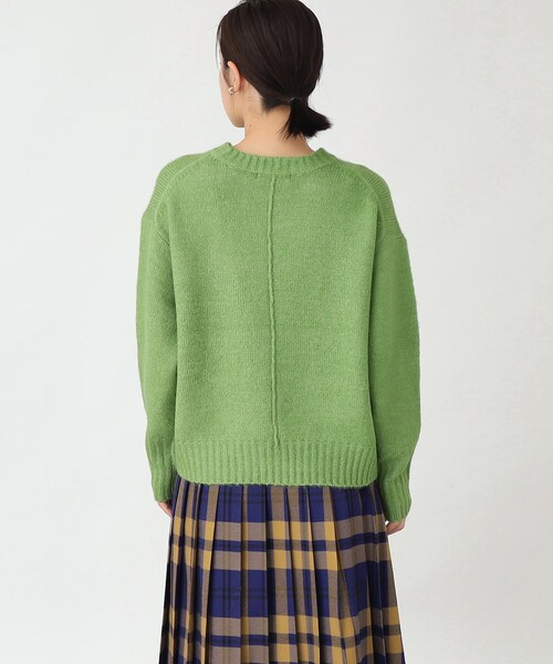 THE SHOP TK （ザ ショップ ティーケー ）の「◆エアリークルーニットAC／PE（ニット/セーター・レディース・グリーン系/チャコールグレー/ブルー/ライトベージュ・99）」の7枚目の写真
