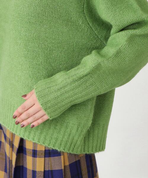 THE SHOP TK （ザ ショップ ティーケー ）の「◆エアリークルーニットAC／PE（ニット/セーター・レディース・グリーン系/チャコールグレー/ブルー/ライトベージュ・99）」の9枚目の写真