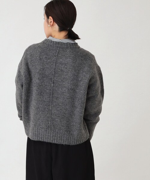 THE SHOP TK （ザ ショップ ティーケー ）の「◆エアリークルーニットAC／PE（ニット/セーター・レディース・グリーン系/チャコールグレー/ブルー/ライトベージュ・99）」の12枚目の写真