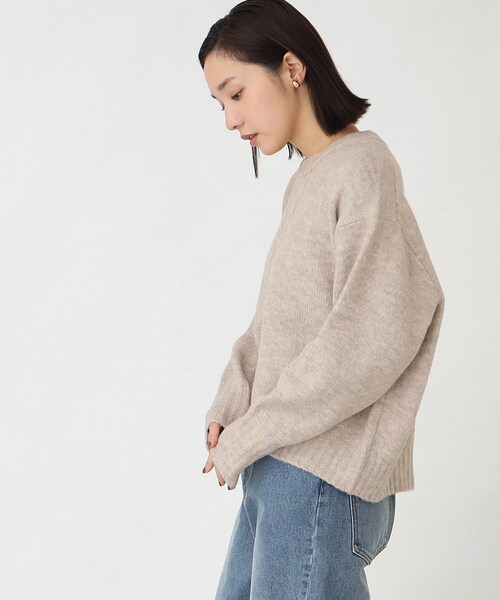 THE SHOP TK （ザ ショップ ティーケー ）の「◆エアリークルーニットAC／PE（ニット/セーター・レディース・グリーン系/チャコールグレー/ブルー/ライトベージュ・99）」の15枚目の写真