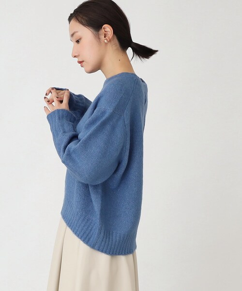 THE SHOP TK （ザ ショップ ティーケー ）の「◆エアリークルーニットAC／PE（ニット/セーター・レディース・グリーン系/チャコールグレー/ブルー/ライトベージュ・99）」の19枚目の写真