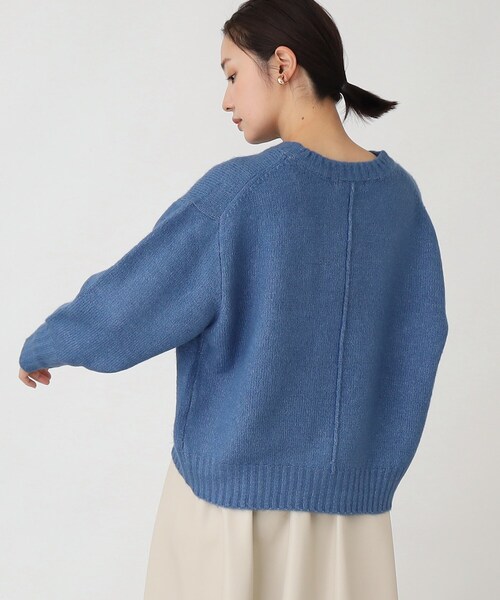 THE SHOP TK （ザ ショップ ティーケー ）の「◆エアリークルーニットAC／PE（ニット/セーター・レディース・グリーン系/チャコールグレー/ブルー/ライトベージュ・99）」の20枚目の写真