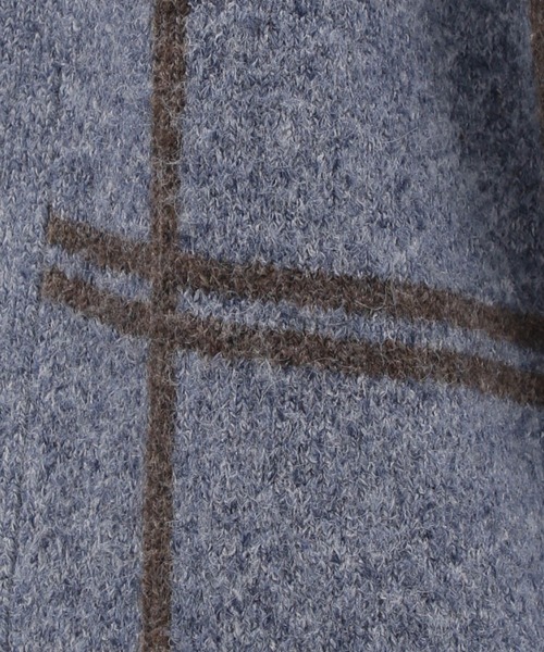 LAKOLE（ラコレ）の「Ｗジャガードチェックニットカーディガン / 907340（カーディガン/ボレロ・メンズ・アイボリー/ブルー/ネイビー・LARGE/X-LARGE/MEDIUM）」の17枚目の写真