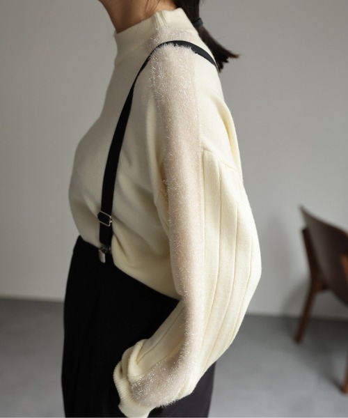 ラドロー　オンライン完売シルバー　ラメニット ラドロー オンライン完売シルバー ラメニット LUDLOW（ニット/セーター