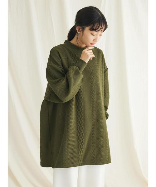 CRAFT STANDARD BOUTIQUE(クラフトスタンダードブティック)の「JQカットチュニック1(チュニック・レディース・ブラウン/ブラック/カーキ・FREE)」の8枚目の写真