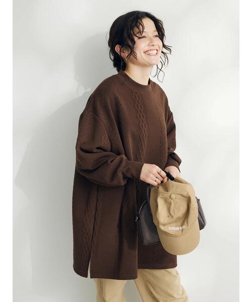 CRAFT STANDARD BOUTIQUE(クラフトスタンダードブティック)の「JQカットチュニック1(チュニック・レディース・ブラウン/ブラック/カーキ・FREE)」の18枚目の写真