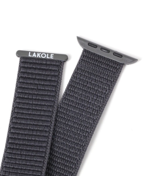 LAKOLE（ラコレ）の「AppleWatchベルト[ゴム] / 990198（デジタル腕時計・レディース・チャコール/アイボリー・X-SMALL/SMALL）」の12枚目の写真