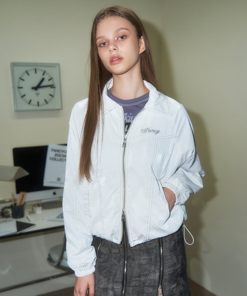 FANCY CLUB（ファンシークラブ）の「A'GEM/9 × .kom『 FANCY CLUB/ファンシークラブ』Glossy stitch jacket/グロッシーステッチジャケット（その他アウター・レディース・A/ホワイト/ブラック・FREE）」の16枚目の写真