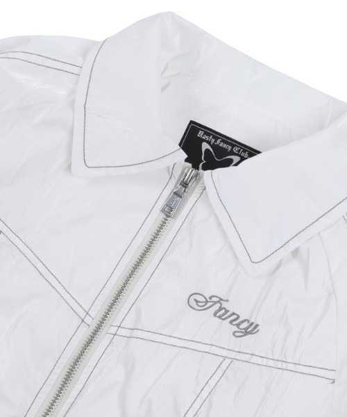 FANCY CLUB（ファンシークラブ）の「A'GEM/9 × .kom『 FANCY CLUB/ファンシークラブ』Glossy stitch jacket/グロッシーステッチジャケット（その他アウター・レディース・A/ホワイト/ブラック・FREE）」の21枚目の写真