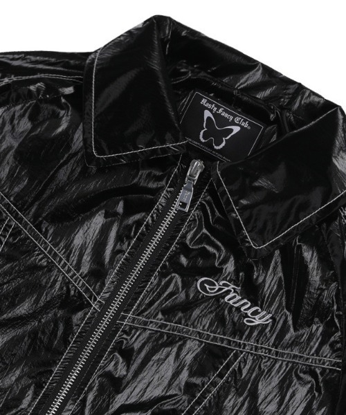 FANCY CLUB（ファンシークラブ）の「A'GEM/9 × .kom『 FANCY CLUB/ファンシークラブ』Glossy stitch jacket/グロッシーステッチジャケット（その他アウター・レディース・A/ホワイト/ブラック・FREE）」の11枚目の写真