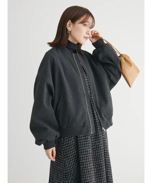 ELENCARE DUE(エレンカーレデュエ)の「・ELENCARE DUE ウールライクブルゾン(ブルゾン・レディース・アイボリー/モカ/チャコールグレー・FREE)」の9枚目の写真