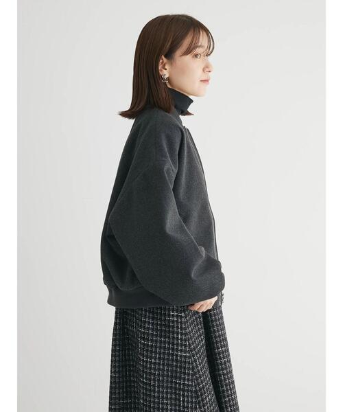 ELENCARE DUE(エレンカーレデュエ)の「・ELENCARE DUE ウールライクブルゾン(ブルゾン・レディース・アイボリー/モカ/チャコールグレー・FREE)」の10枚目の写真