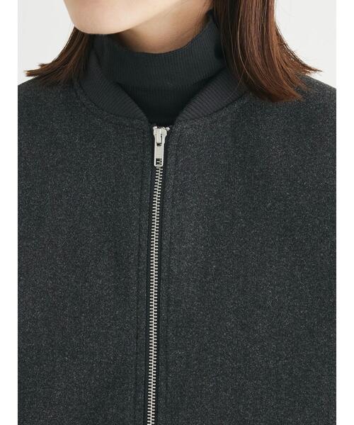 ELENCARE DUE(エレンカーレデュエ)の「・ELENCARE DUE ウールライクブルゾン(ブルゾン・レディース・アイボリー/モカ/チャコールグレー・FREE)」の12枚目の写真