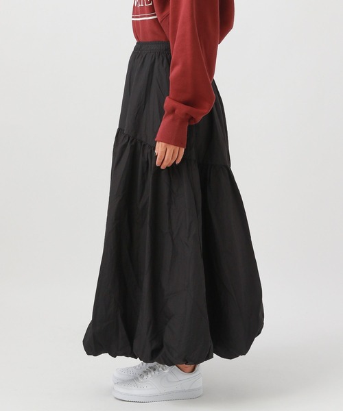 BAYFLOW(ベイフロー)の「キリカエバルーンスカート(スカート・レディース・アイボリー/ブラック・FREE)」の11枚目の写真