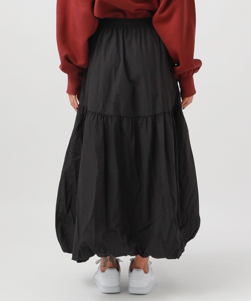 BAYFLOW(ベイフロー)の「キリカエバルーンスカート(スカート・レディース・アイボリー/ブラック・FREE)」の12枚目の写真