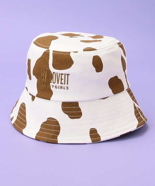 by LOVEiT（バイラビット）の「COW柄バケットハット（ハット・キッズ・ブラウン・56-58cm）」の4枚目の写真
