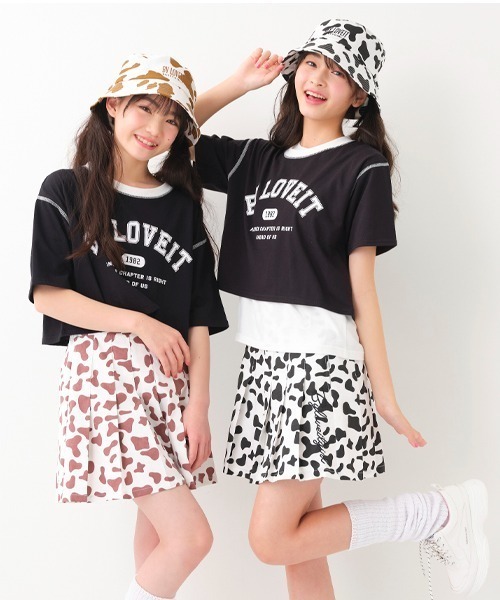 by LOVEiT（バイラビット）の「COW柄バケットハット（ハット・キッズ・ブラウン・56-58cm）」の2枚目の写真