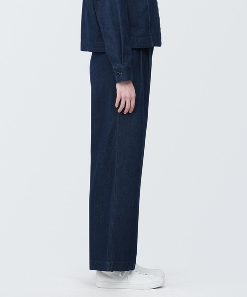 婦人 綿混タックワイドパンツ | 無印良品