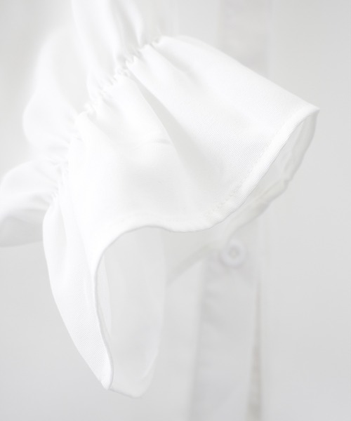 SpRay(スプレイ)の「タイ付フリルスタンドブラウス(シャツ/ブラウス・レディース・アイボリー/ホワイト・FREE)」の14枚目の写真