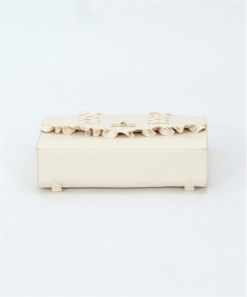 axes femme POETIQUE（アクシーズファムポエティック）の「レースアップサッチェルバッグ（ショルダーバッグ・レディース・ブラック/キナリ/モカ・FREE）」の12枚目の写真