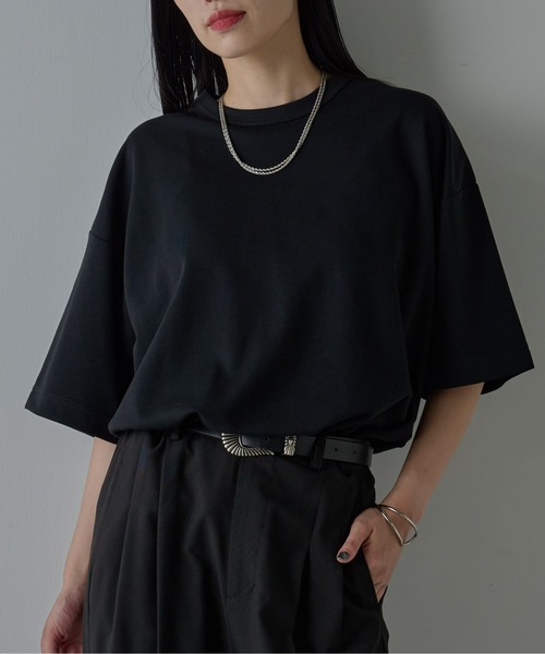 COLONY 2139(コロニートゥーワンスリーナイン)の「エンザイムダンボールリラックスTシャツ(Tシャツ/カットソー・メンズ・オフホワイト/ブラック/ライトグレー・LARGE/MEDIUM)」の1枚目の写真