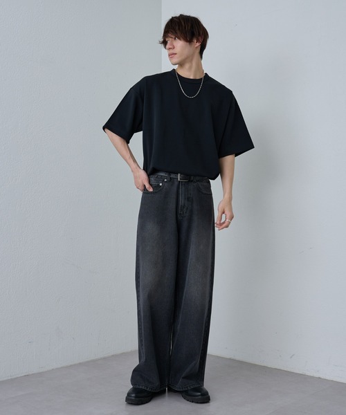 COLONY 2139(コロニートゥーワンスリーナイン)の「エンザイムダンボールリラックスTシャツ(Tシャツ/カットソー・メンズ・オフホワイト/ブラック/ライトグレー・LARGE/MEDIUM)」の22枚目の写真