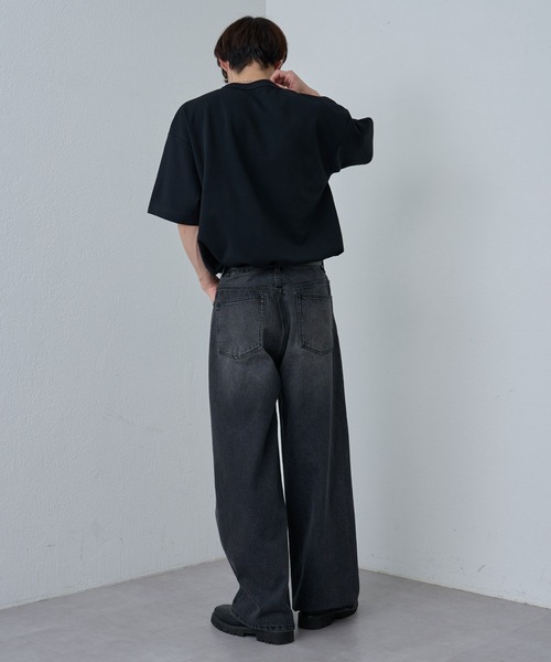 COLONY 2139(コロニートゥーワンスリーナイン)の「エンザイムダンボールリラックスTシャツ(Tシャツ/カットソー・メンズ・オフホワイト/ブラック/ライトグレー・LARGE/MEDIUM)」の22枚目の写真
