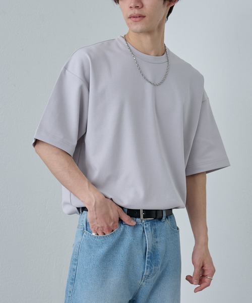 COLONY 2139(コロニートゥーワンスリーナイン)の「エンザイムダンボールリラックスTシャツ(Tシャツ/カットソー・メンズ・オフホワイト/ブラック/ライトグレー・LARGE/MEDIUM)」の14枚目の写真