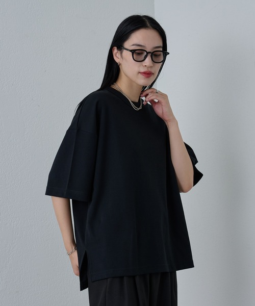 COLONY 2139(コロニートゥーワンスリーナイン)の「エンザイムダンボールリラックスTシャツ(Tシャツ/カットソー・メンズ・オフホワイト/ブラック/ライトグレー・LARGE/MEDIUM)」の8枚目の写真