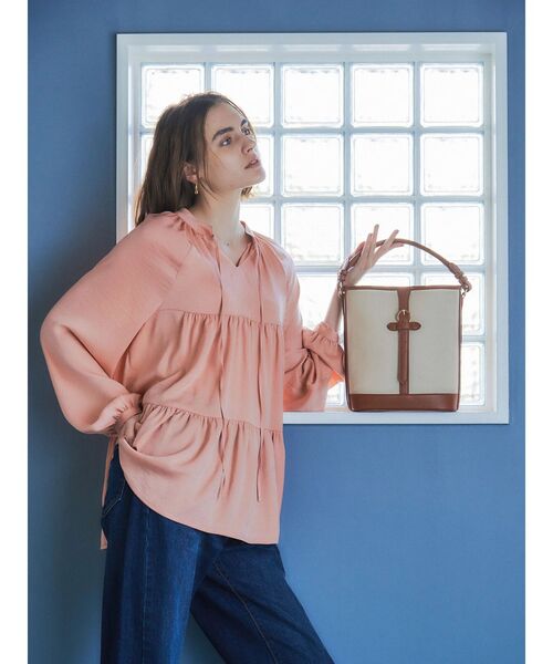 YECCA VECCA（イェッカヴェッカ）の「2wayバケットバッグ（トートバッグ・レディース・ブラック/ブラウン・FREE）」の12枚目の写真