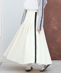 サイドライン/トラックプリーツスカート