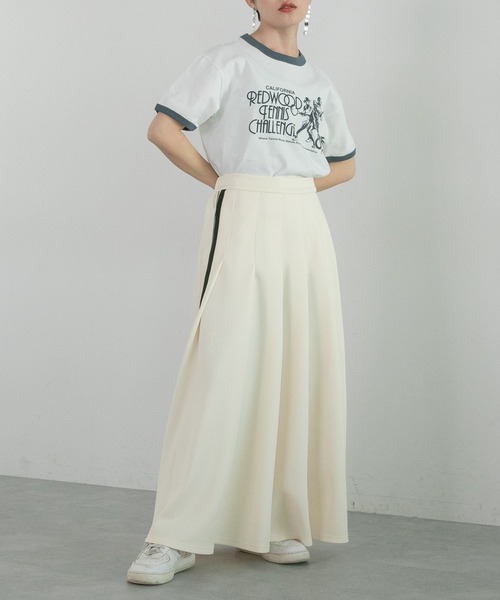 RAGEBLUE（レイジブルー）の「サイドライン/トラックプリーツスカート（スカート・レディース・ホワイト/ブラック/パープル・FREE）」の19枚目の写真